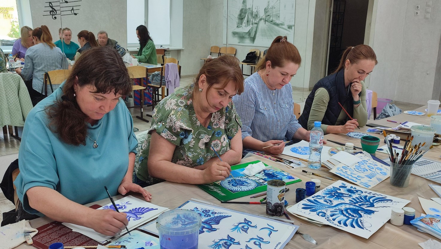 Гжельская роспись