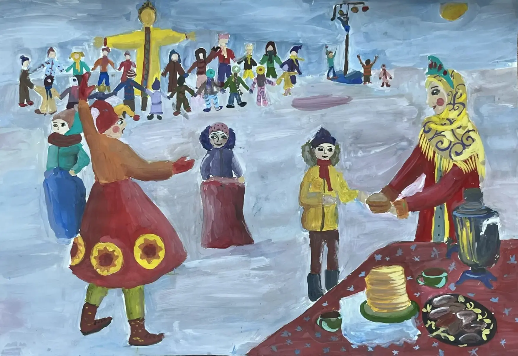 Пичерских Есения, 9 лет, «Городская масленица»,  преп. Сембаева Гуля Досымхановна, МБОУ ДО «Горьковская ДШИ»
