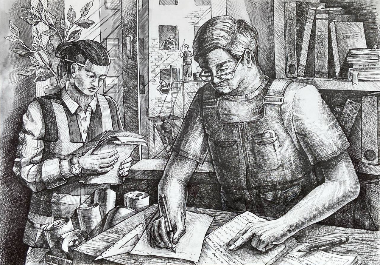 Смирнова Валерия, 15 лет, «Город строится путь от идеи к воплощению»,  преп. Волина Галина Тимофеевна, УДО «Называевская ДШИ»